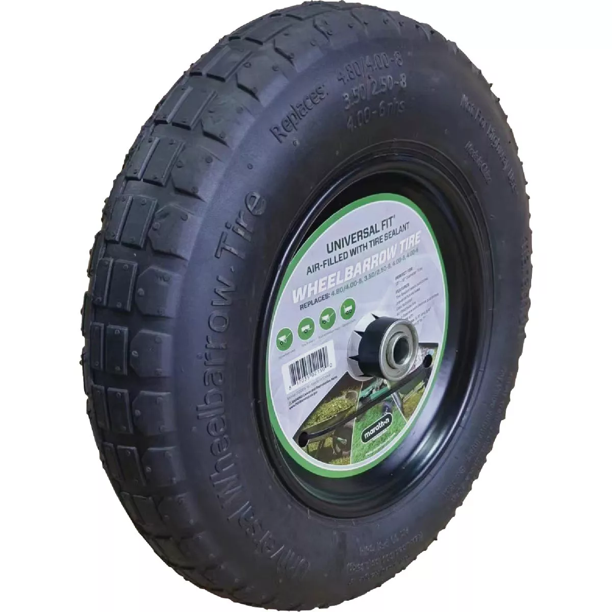 Marathon Universal Fit Wheelbarrow Tire with Flat Free Tire Sealant - photo 3