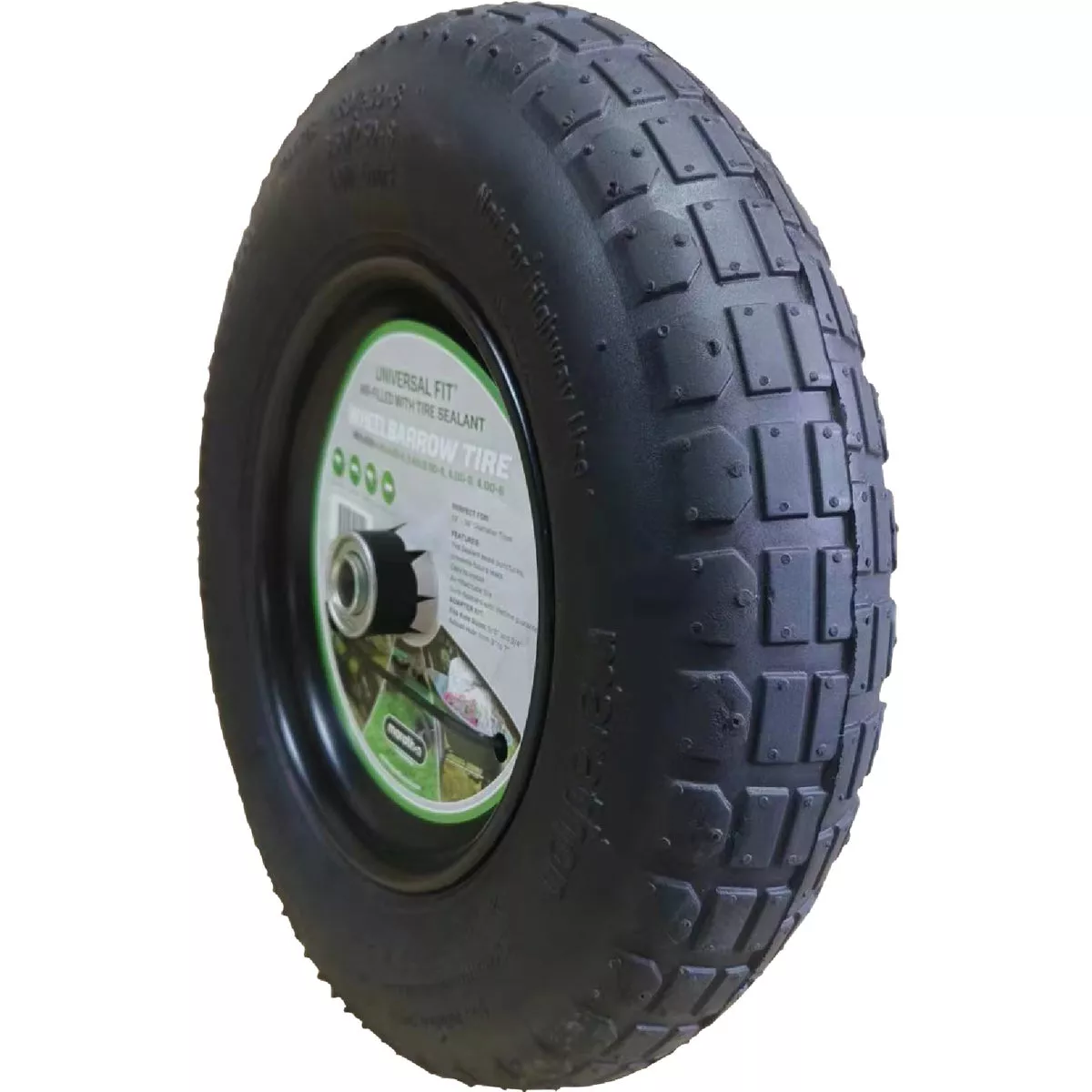 Marathon Universal Fit Wheelbarrow Tire with Flat Free Tire Sealant - photo 2