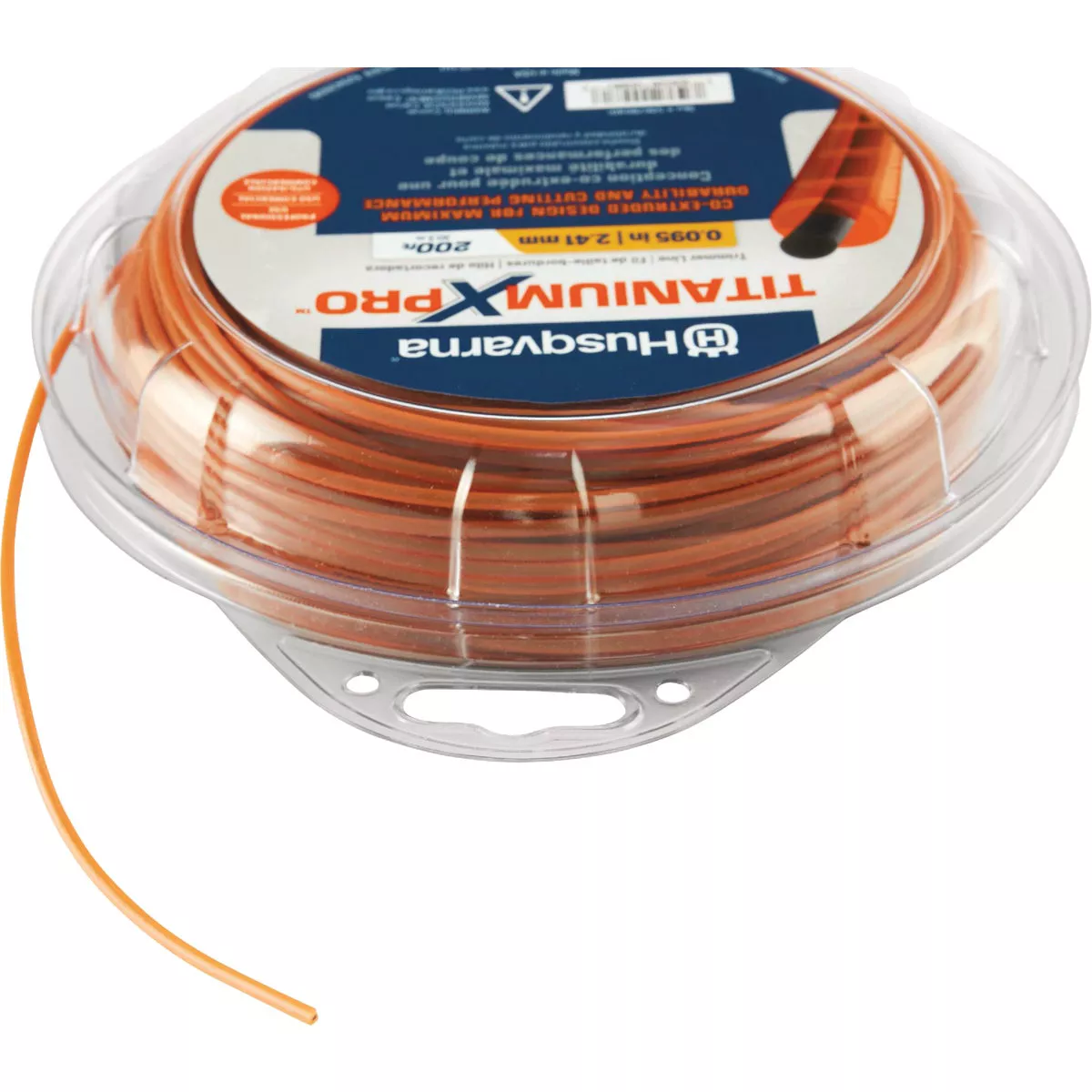 Husqvarna TitaniumX Pro Trimmer Line 0.095 In. Gauge Orange 200 Ft. 1 Lb. Donut Trimmer Line - photo 4