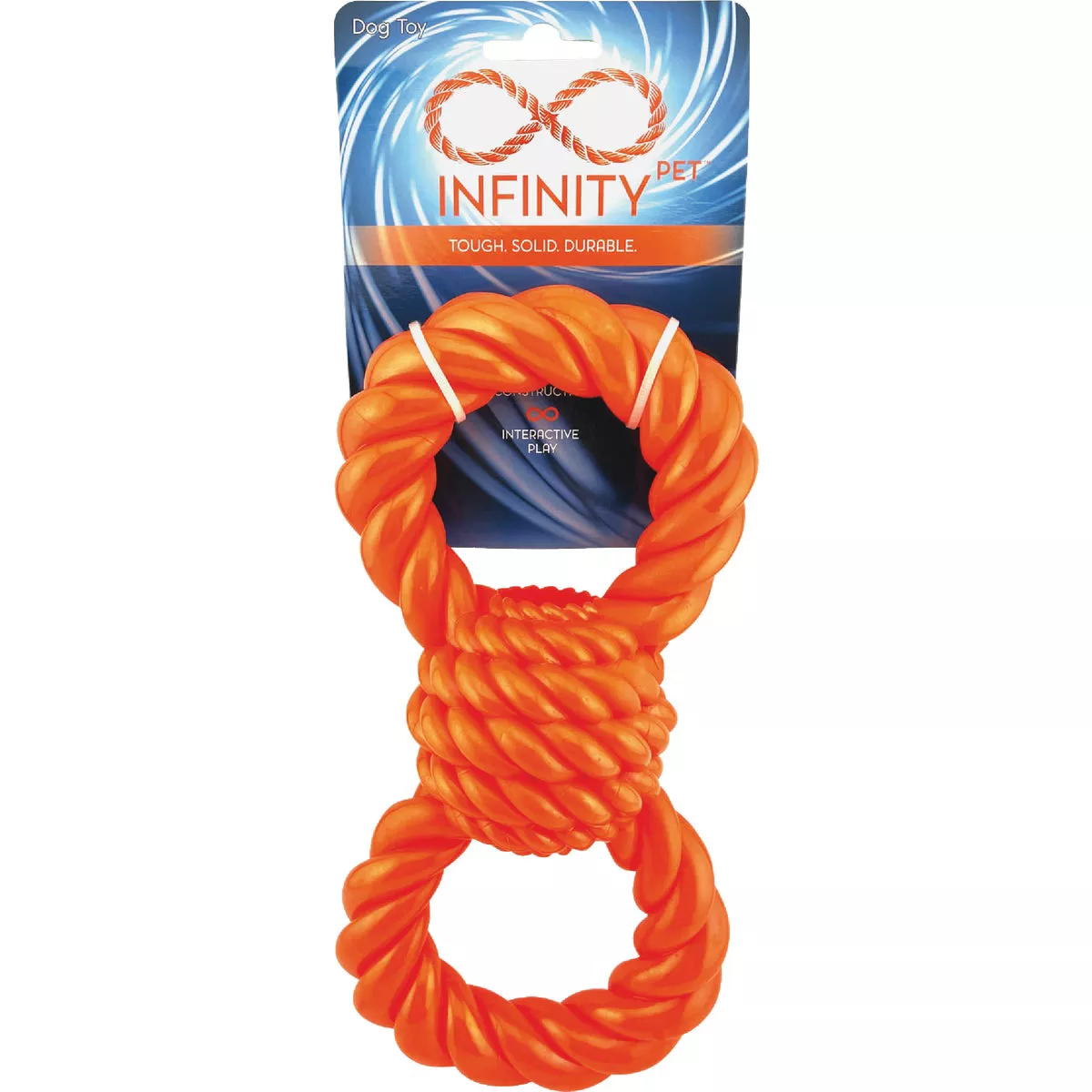 Boss Pet Infinity TPR Figure 8 Orange Dog Toy - photo 2