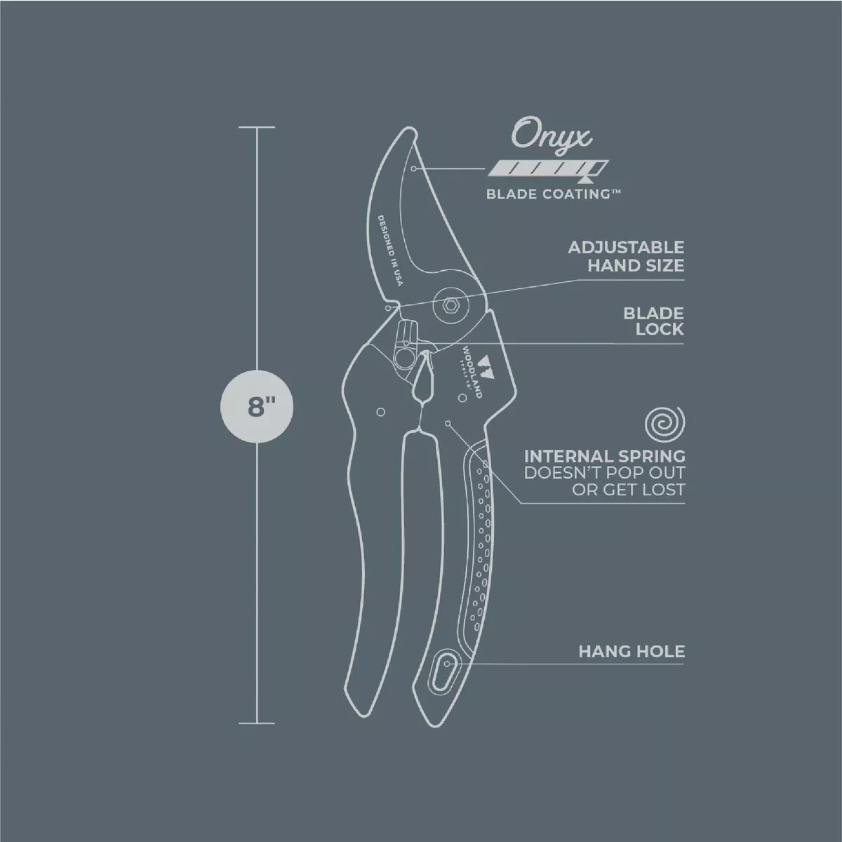 Woodland 8 In. Compact Duralight Bypass Pruner - photo 2