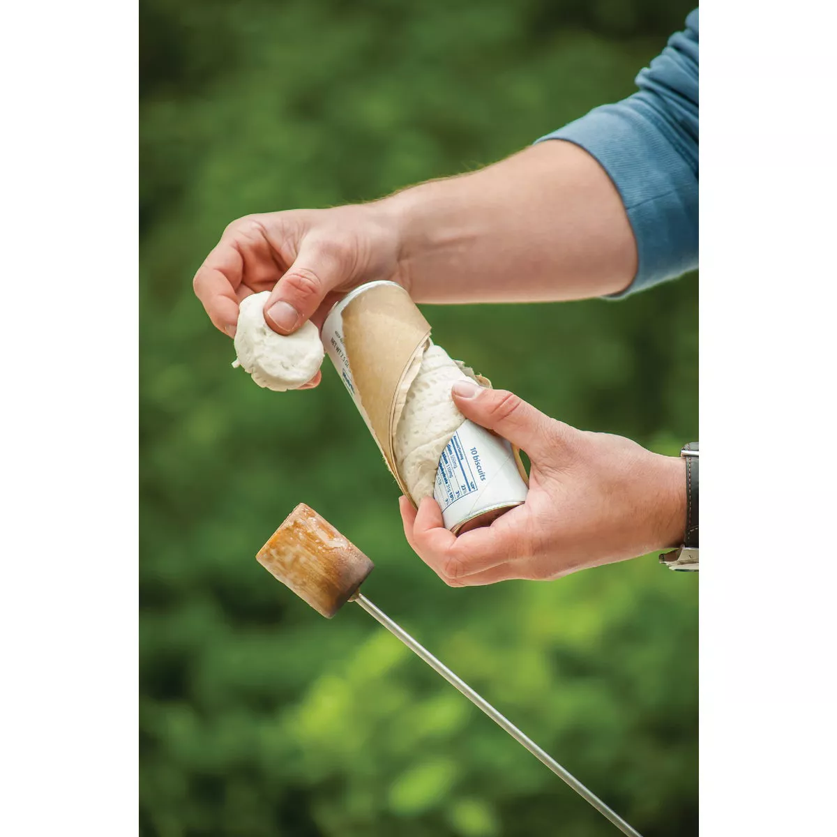Wolf'em 32 In. Stainless Steel Campfire Roasting Stick - photo 3