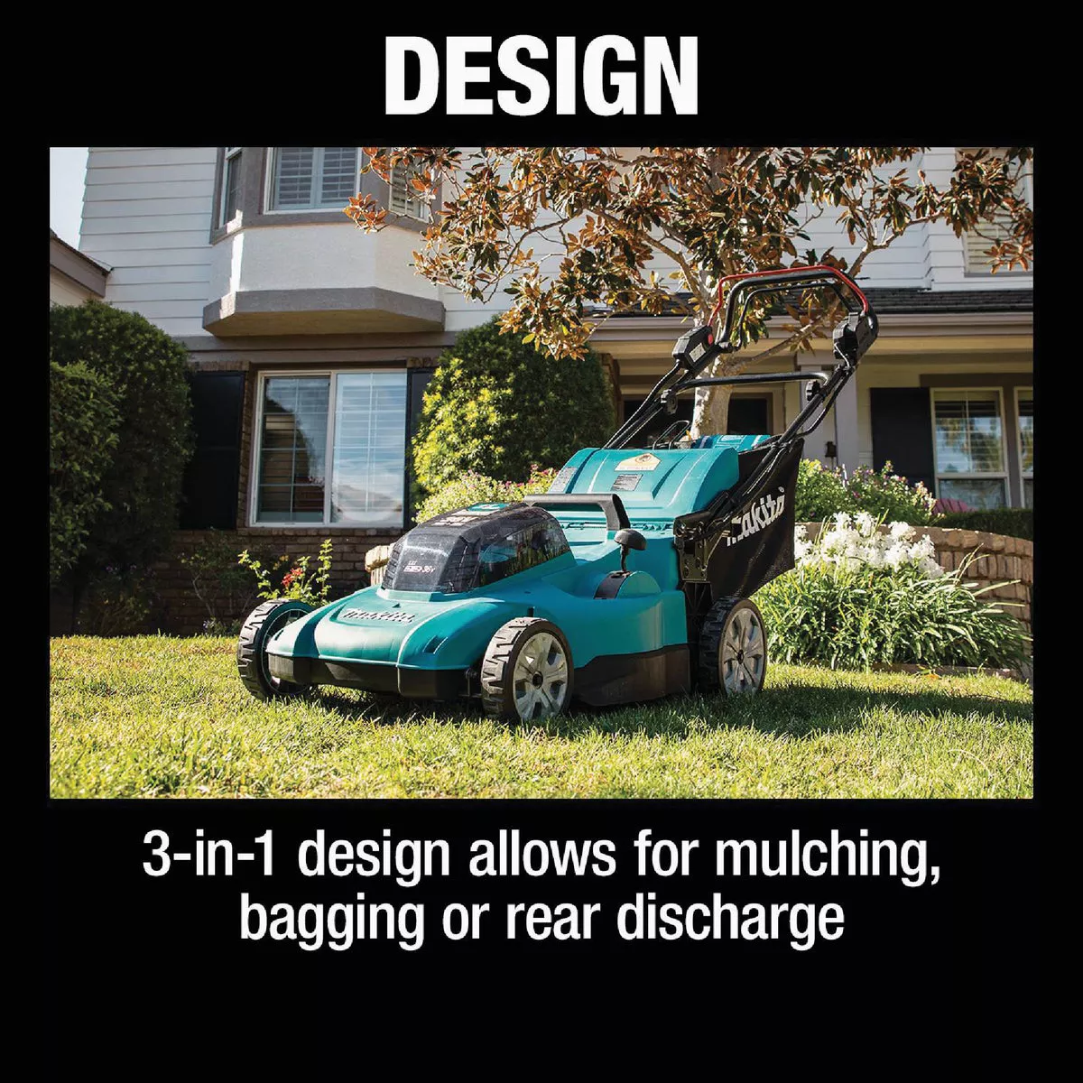 Makita 36V (18V X2) LXT 21 In. Self-Propelled Lawn Mower Kit with (4) 5.0 Ah Batteries - photo 16