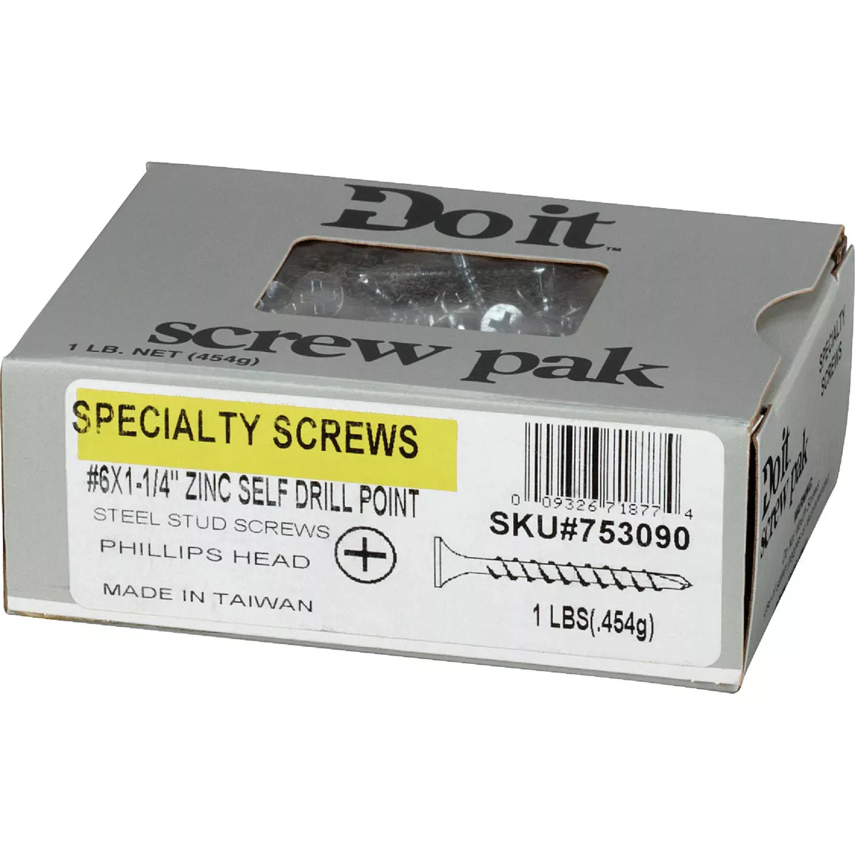 Do it #6 x 1-1/4 In. Fine Thread Self-Drilling Drywall Screw (1 Lb. Box) - photo 2