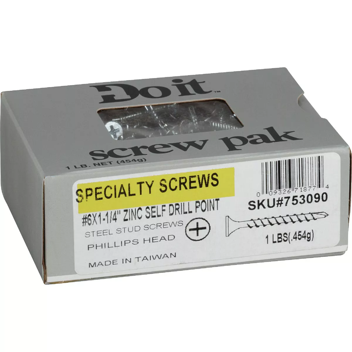 Do it #6 x 1-1/4 In. Fine Thread Self-Drilling Drywall Screw (1 Lb. Box) - photo 3