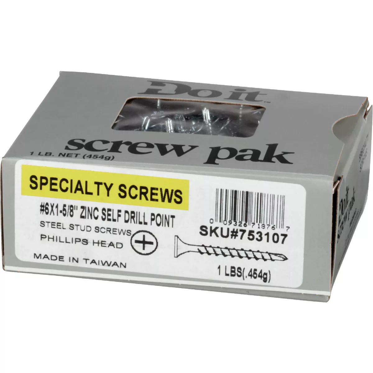 Do it #6 x 1-5/8 In. Fine Thread Self-Drilling Drywall Screw (1 Lb. Box) - photo 2