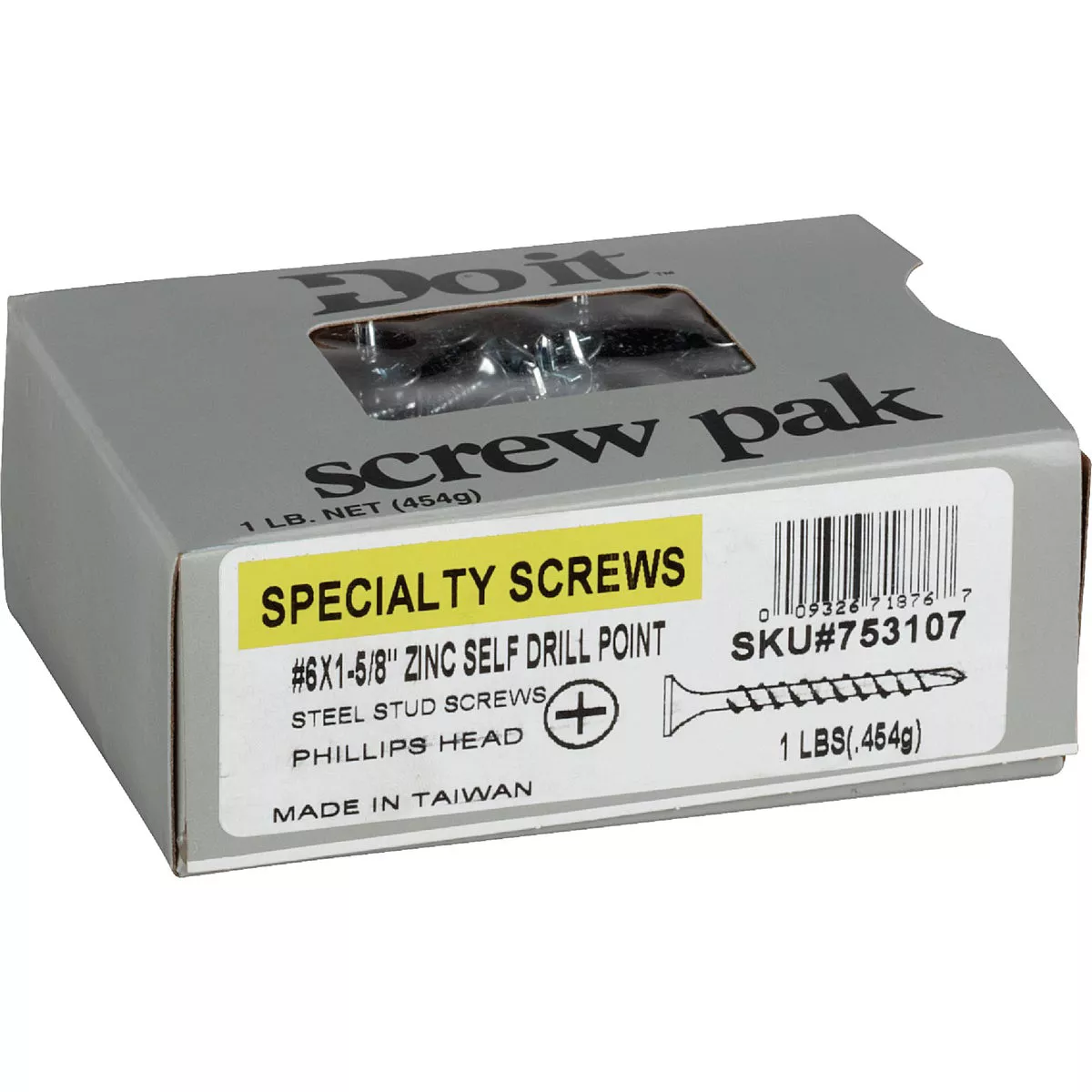 Do it #6 x 1-5/8 In. Fine Thread Self-Drilling Drywall Screw (1 Lb. Box) - photo 3