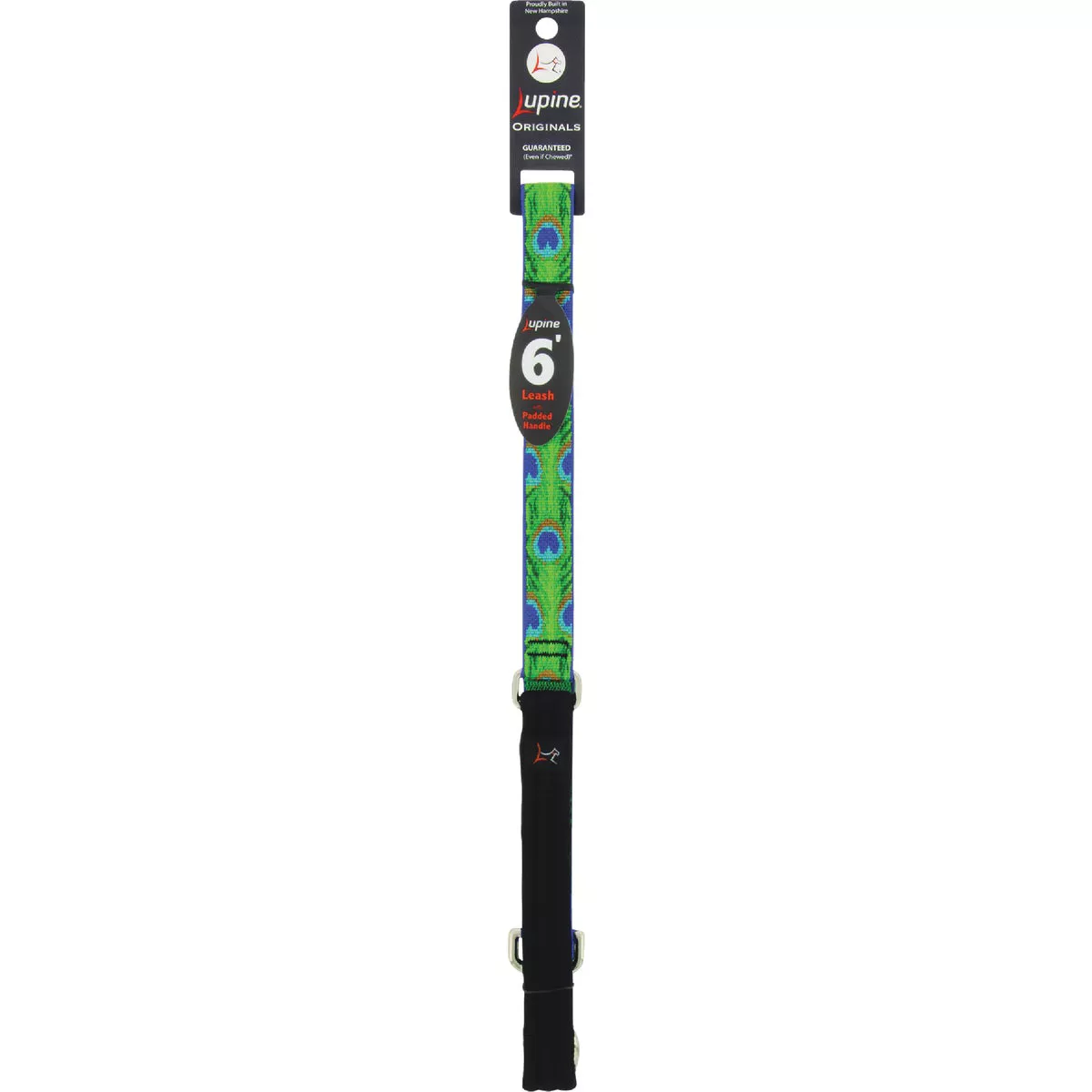 Lupine 1 In. x 6 Ft. Woven Pattern Tail Feather Dog Leash