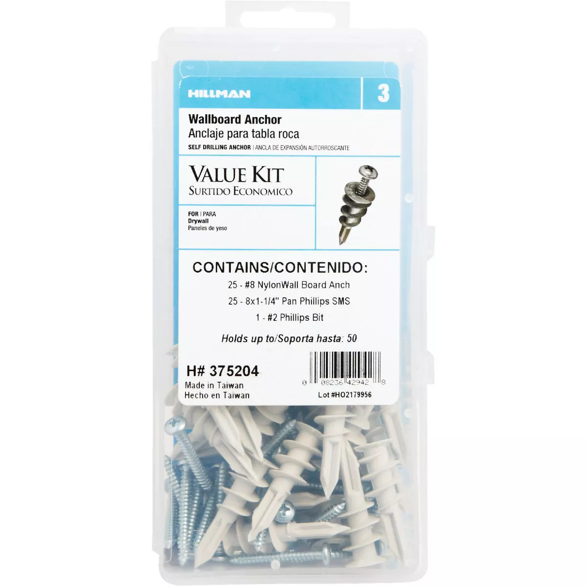 Hillman The Anchor Center Wallboard Nylon Anchor Kit - photo 2