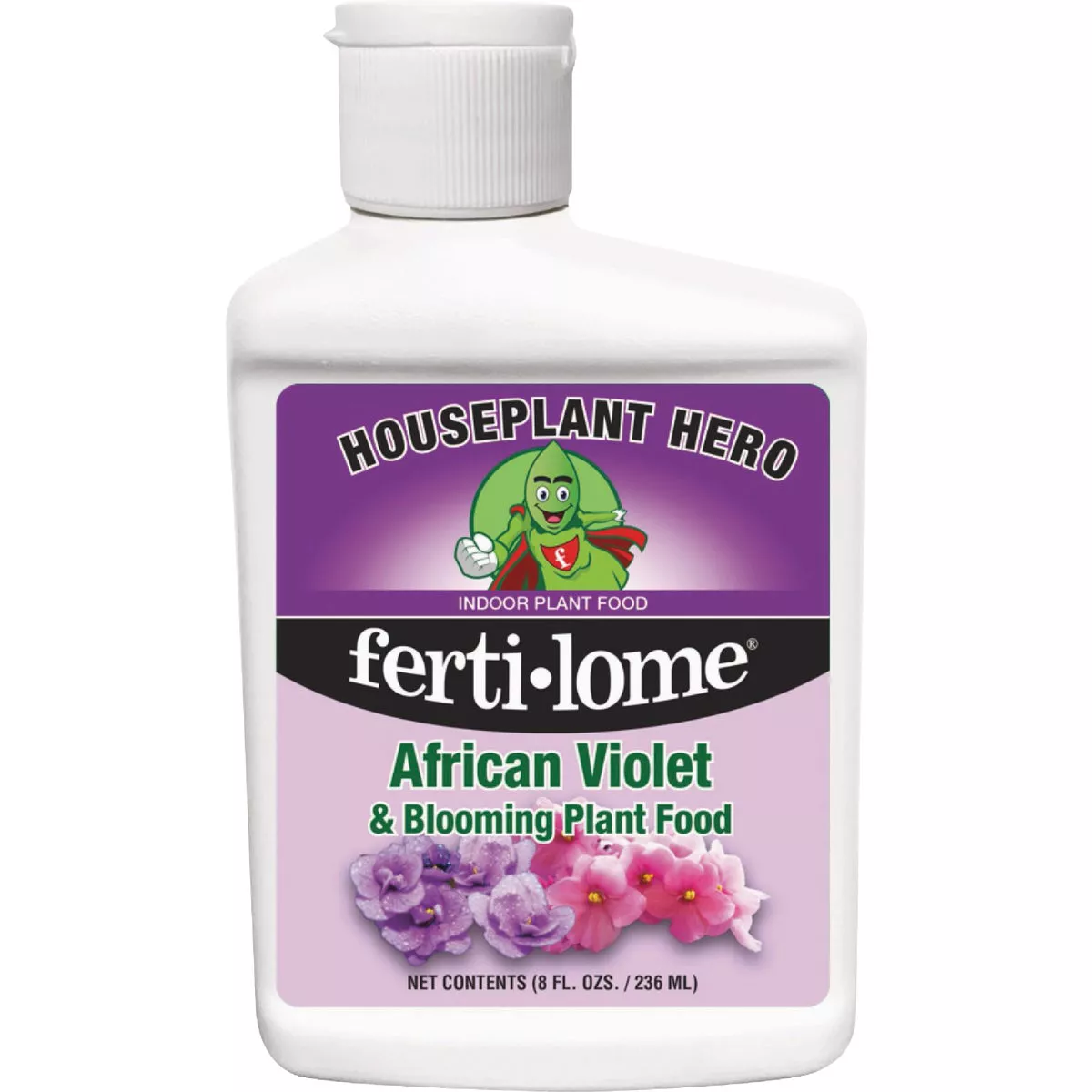 Ferti-lome Houseplant Hero 8 Oz. 8-10-8 Concentrated Liquid African Violet & Blooming Plant Food