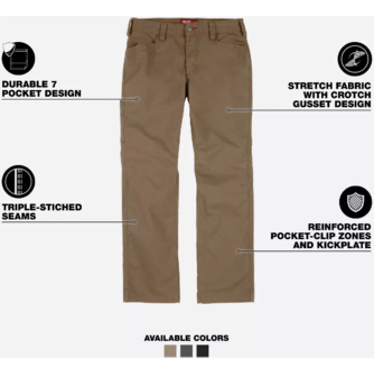 Milwaukee Khaki 38 x 30 Work Pants - photo 2