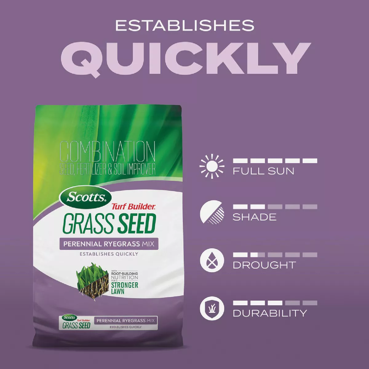 Scotts Turf Builder 5.6 Lb. 700 Sq. Ft. Perennial Ryegrass Mix Grass Seed, Fertilizer, and Soil Improver Combination - photo 7