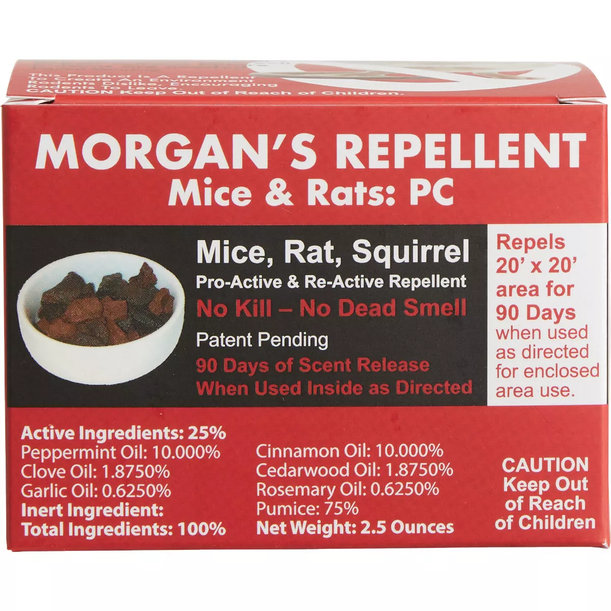 Morgan's Peppermint-Cinnamon 2.5 Oz. Pumice Stone Mouse & Rat Repellent - photo 2