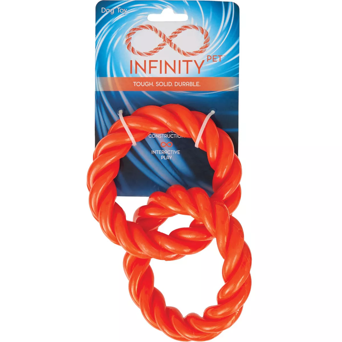 Boss Pet Infinity TPR 2 Rings Orange Dog Toy - photo 2
