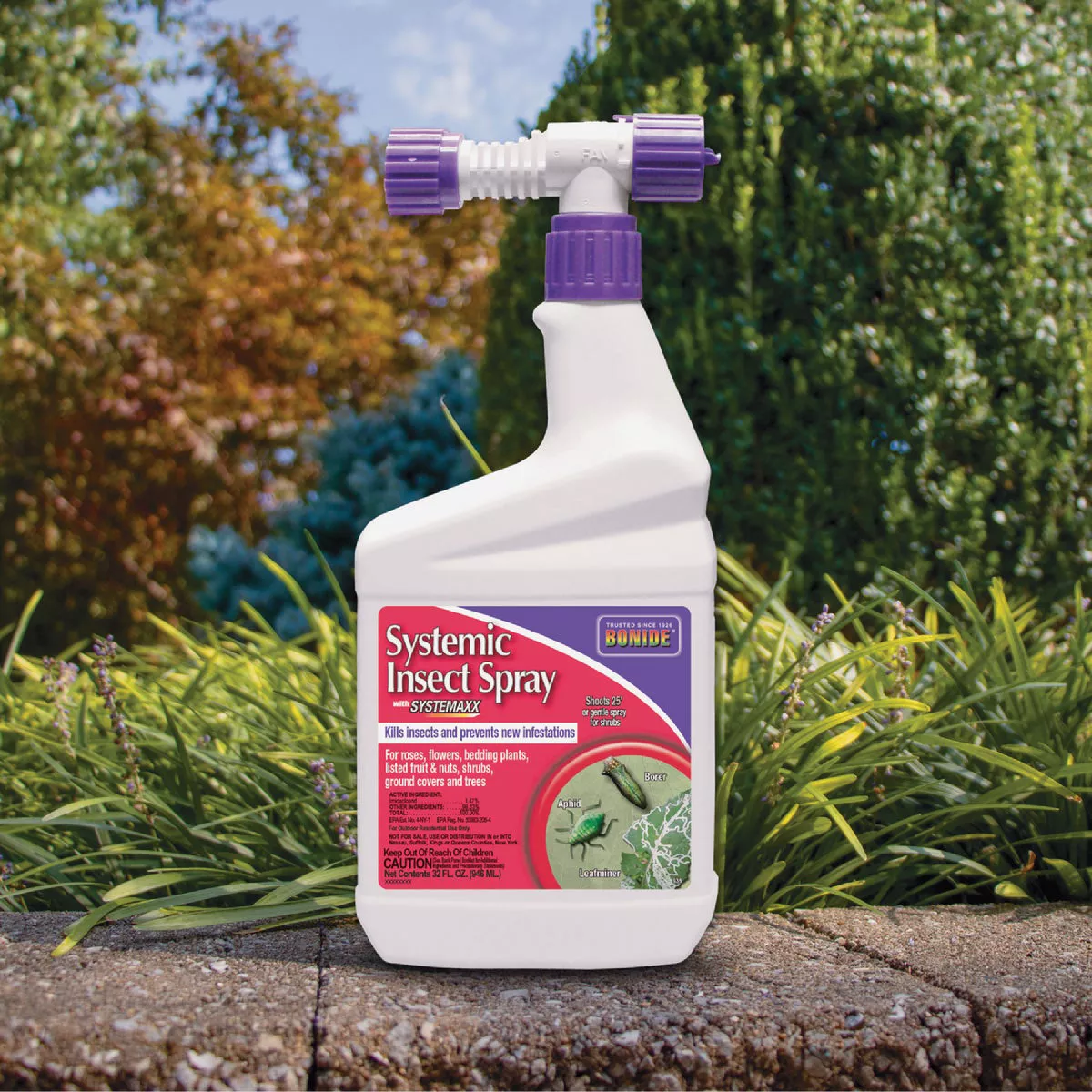 Bonide 32 Oz. Ready To Spray Hose End Systemic Insect Spray with Systemaxx - photo 2