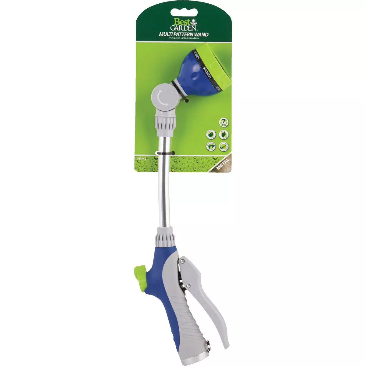 Best Garden 16 In. 7-Pattern Water Wand, Blue & Gray - photo 2