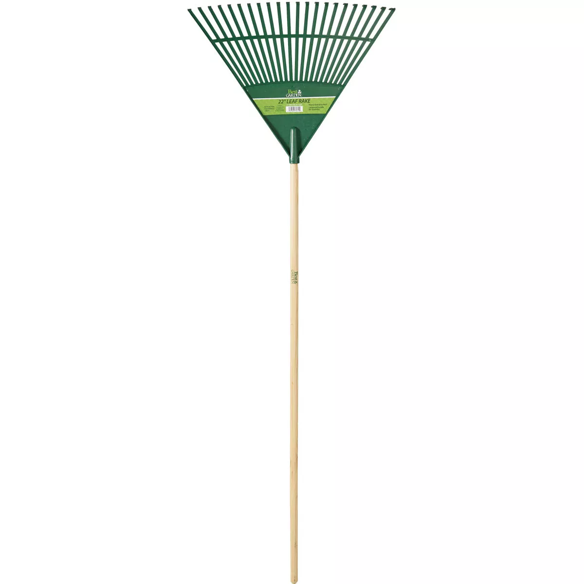 Best Garden 22 In. Poly Leaf Rake with 48 In. Wood Handle (22-Tine) - photo 2
