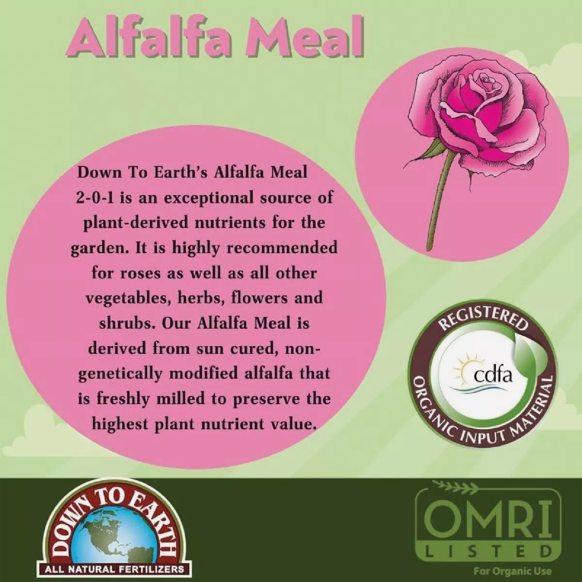 Down To Earth 0.5 Lb. 2-0-1 Alfalfa Meal - photo 3