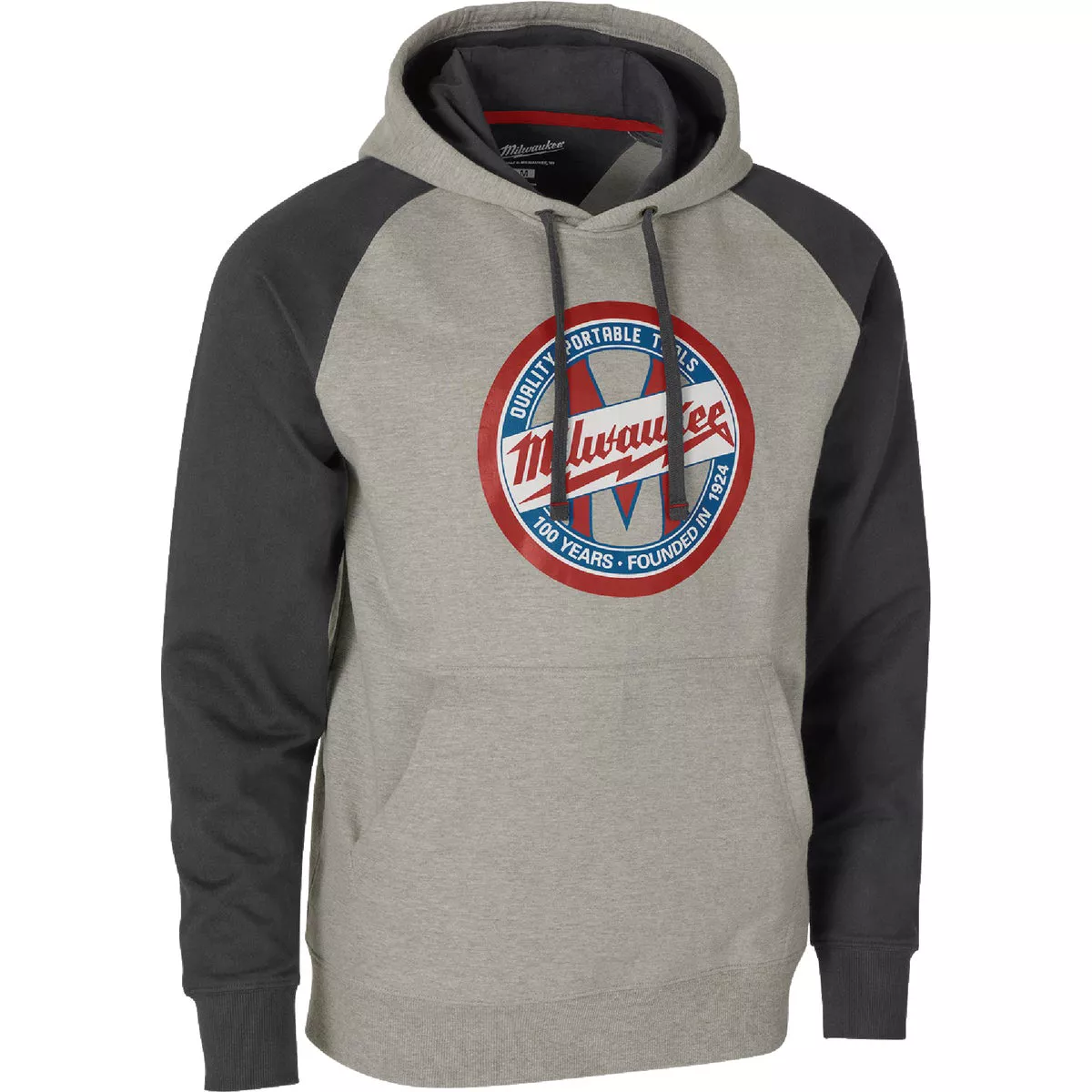 Milwaukee Small Gray 100th Anniversary Hoodie