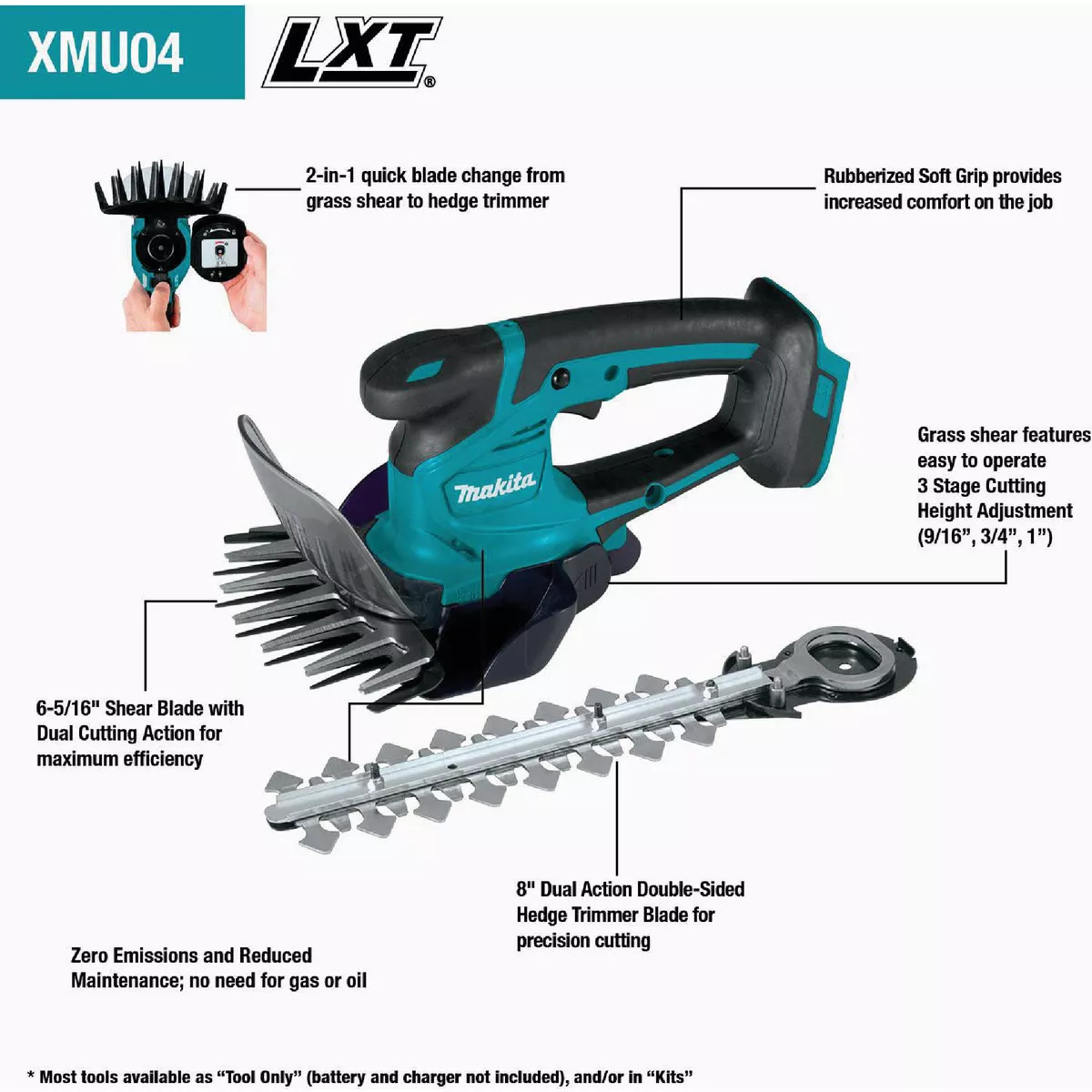Makita 18V LXT Lithium-Ion Cordless Grass Shear & Shrubber (Tool Only) - photo 20