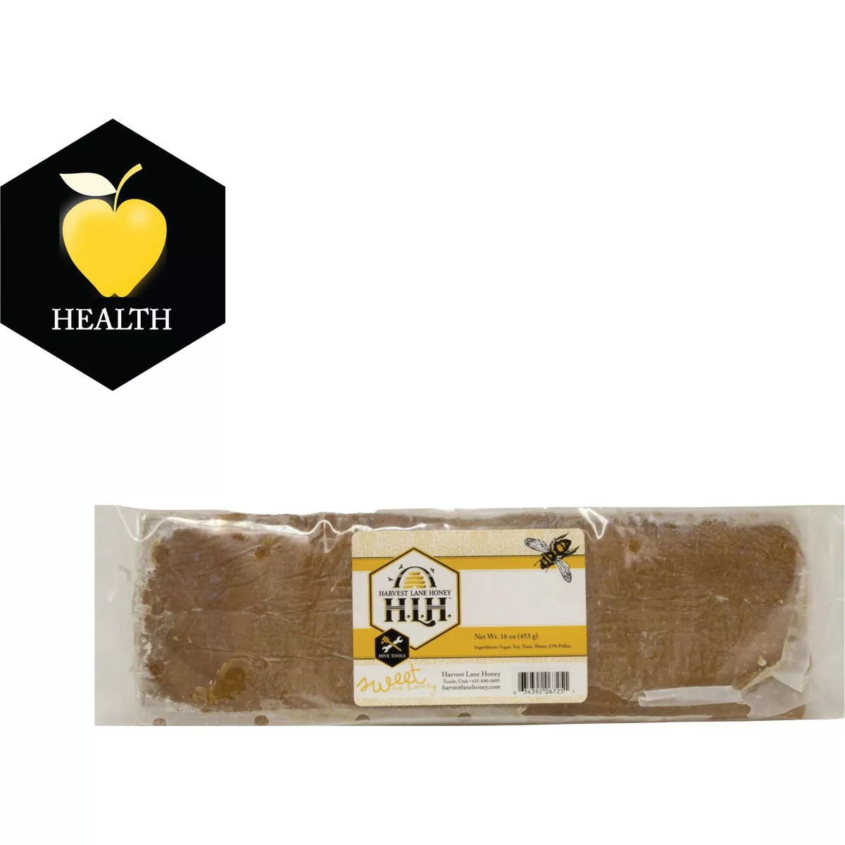 Harvest Lane Honey 1 Lb Pollen Pattie Bee Feed