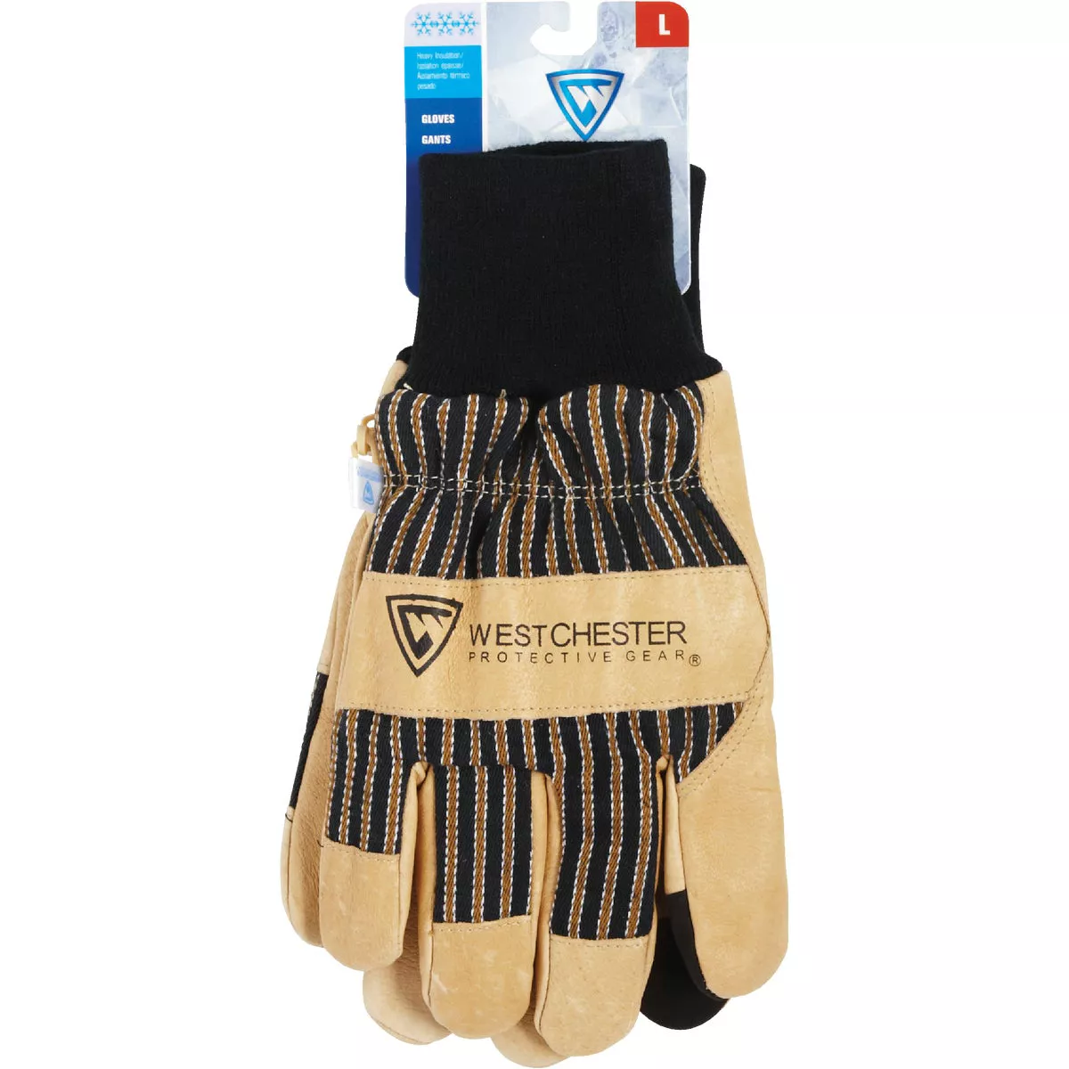 West Chester Protective Gear Men's Large Pigskin Leather Winter Glove with Knit Wrist - photo 2