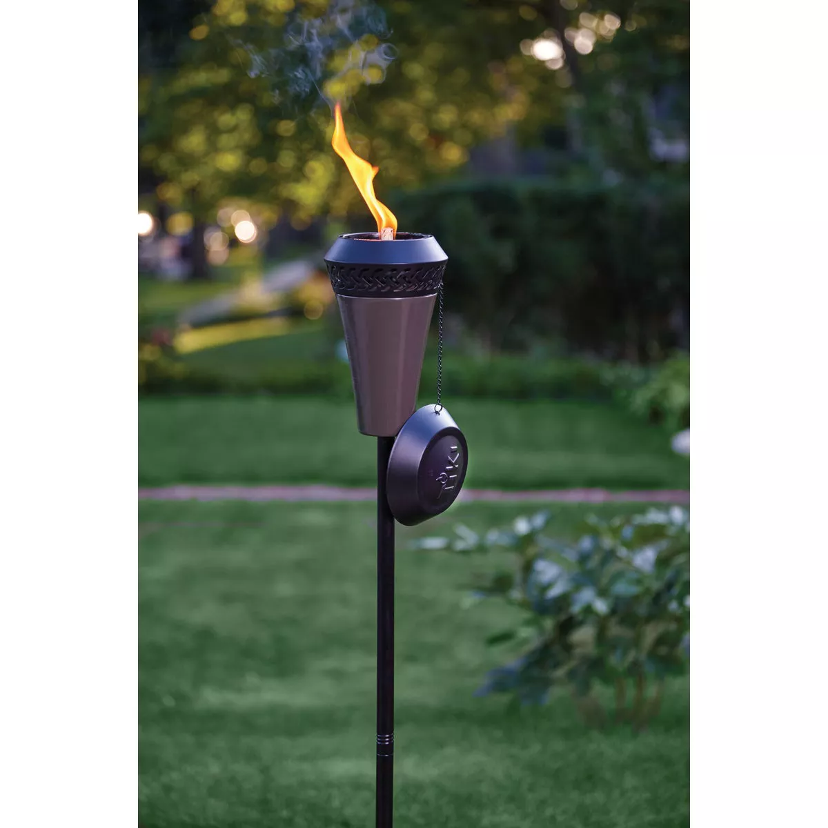 Tiki Island King 65 In. Gun Metal Patio Torch - photo 3