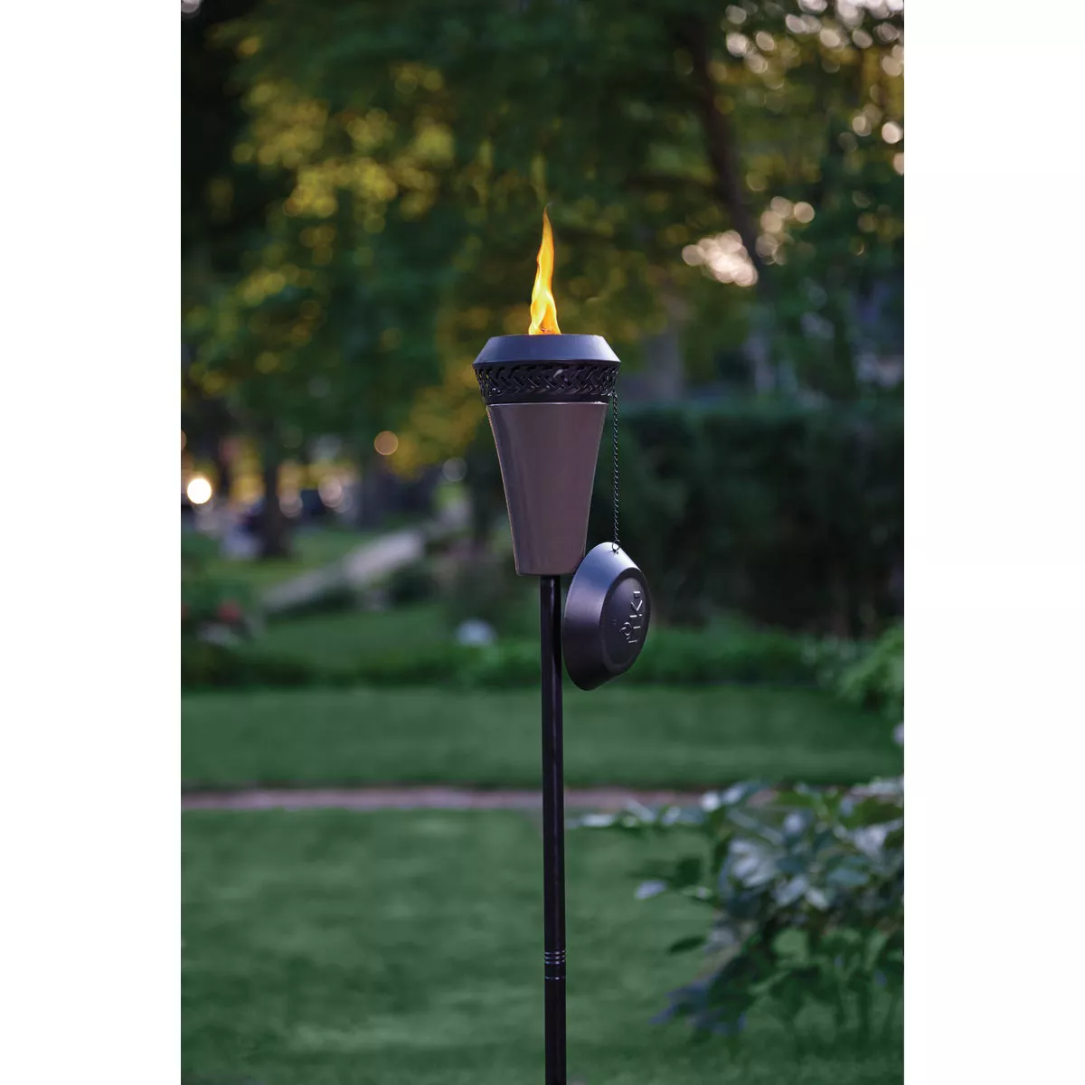 Tiki Island King 65 In. Gun Metal Patio Torch - photo 4