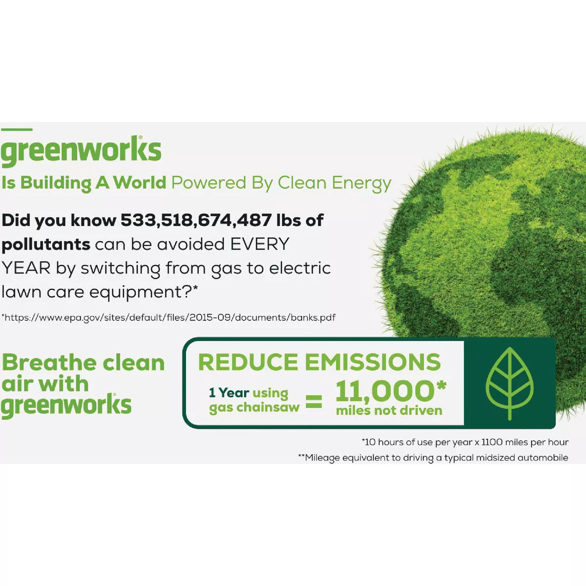 Greenworks 80V 16 In. 2kW Brushless Chainsaw with 4.0 Ah Battery & Charger - photo 5