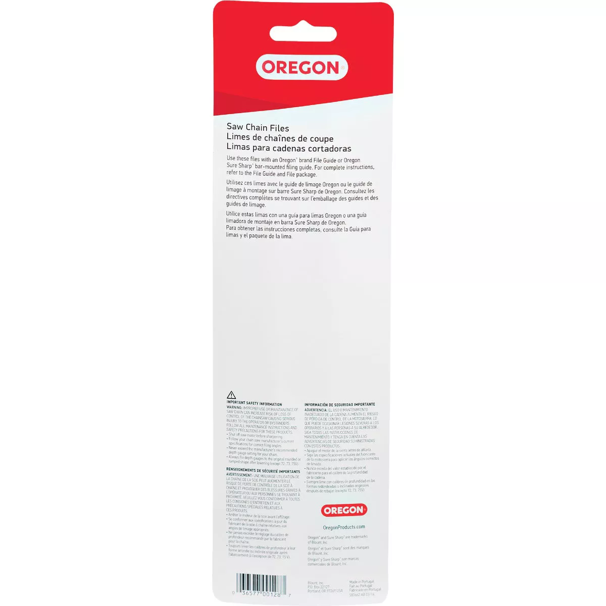 Oregon 3/16 In. Saw Chain File (2-Count) - photo 2