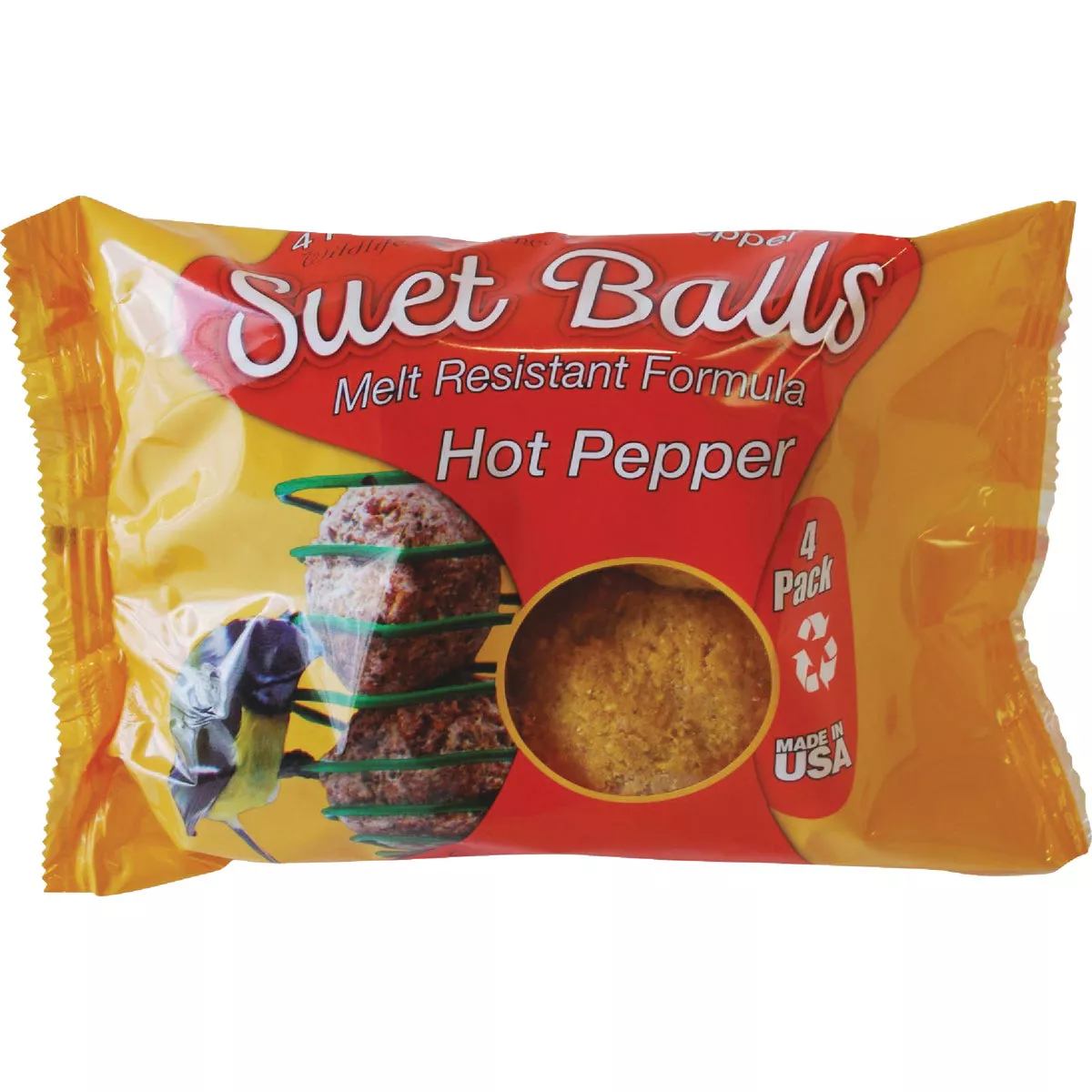 Wildlife Sciences Hot Pepper Suet Ball (4-Pack)