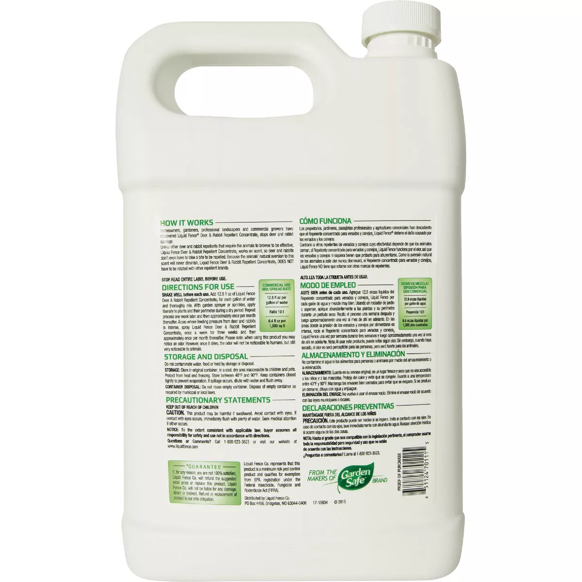 Liquid Fence 128 Oz. Concentrate Deer & Rabbit Repellent - photo 2