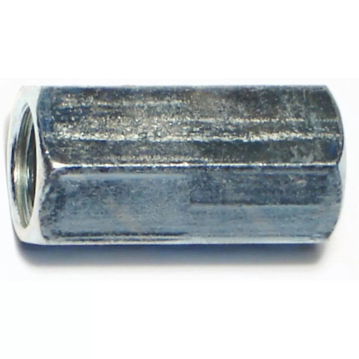 Midwest Fastener 3/8 In.-16 to 1/2 In.-13 x 1-1/4 In. Zinc Plated Steel Coarse Thread Rod Coupling Nuts (6 Ct.)
