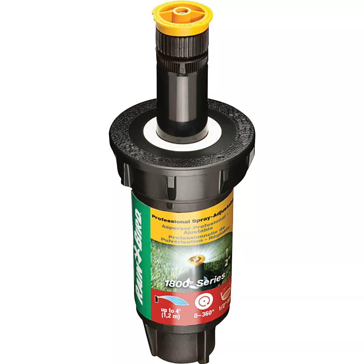Rain Bird 2 In. Full Circle Adjustable 4 Ft. Rotary Sprinkler with Pressure Regulator