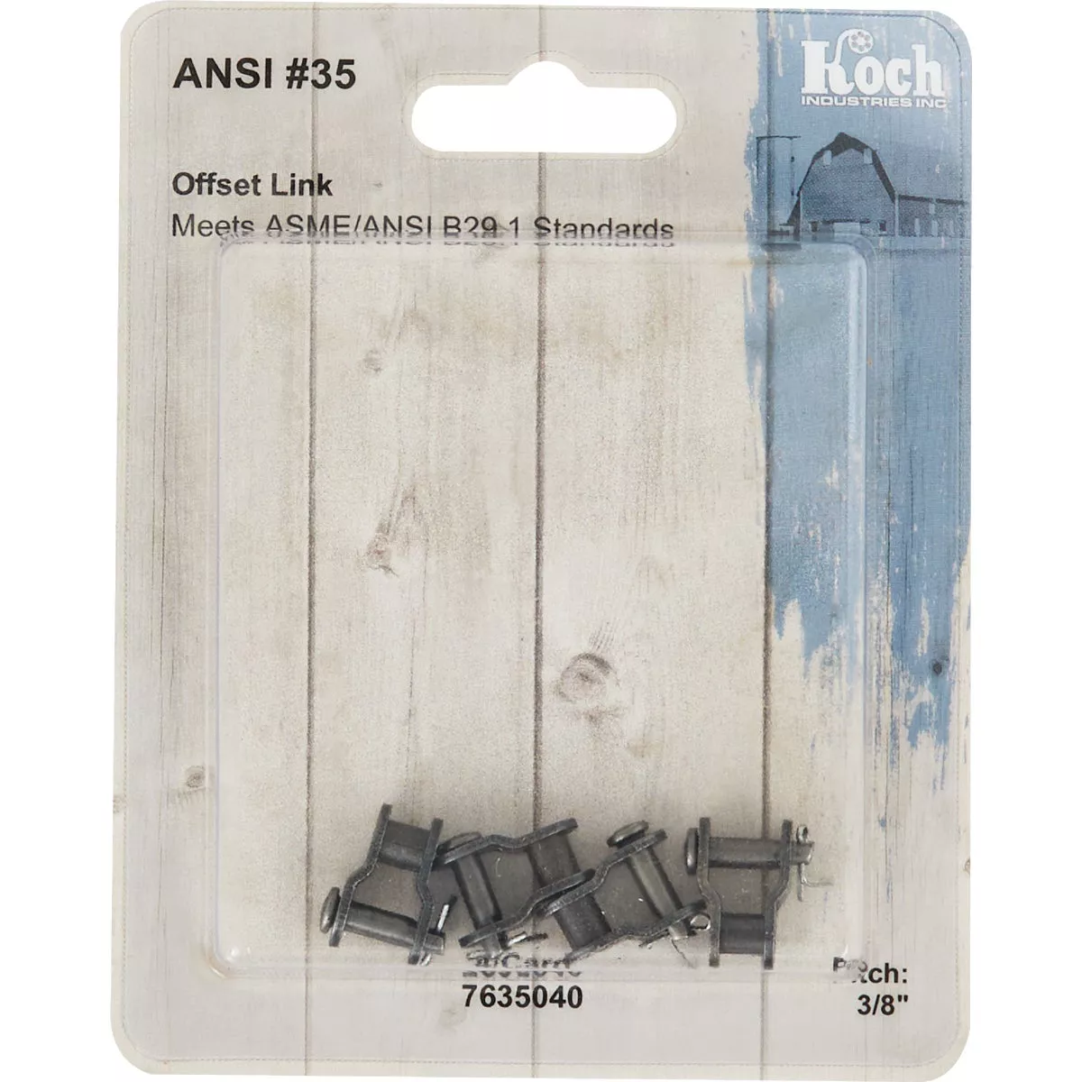 Koch #35 Offset Roller Chain Link (4-Pack) - photo 2