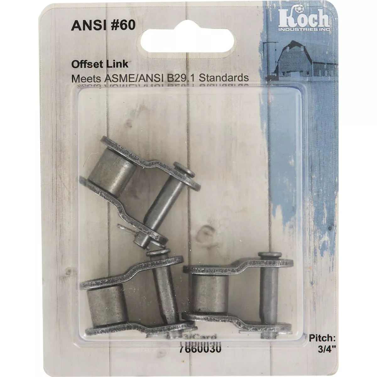 Koch #60 Offset Roller Chain Link (3-Pack) - photo 2