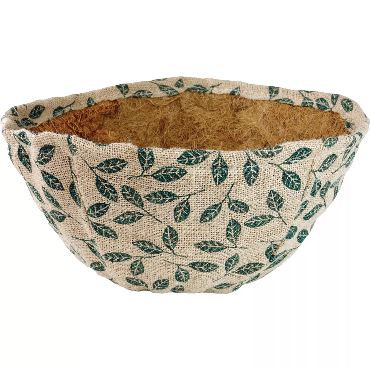 Gardman 14 In. Coconut Fiber Round Decorative Leaf Plant Liner