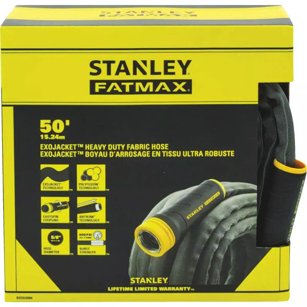 Stanley FatMax Exojacket 50 Ft. x 5/8 In. Fabric Hose w/Swivel Coupling - photo 2