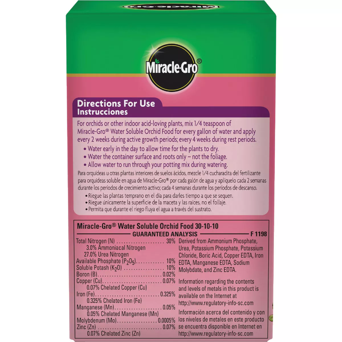 Miracle-Gro 8 Oz. Water Soluble Orchid Food - photo 2