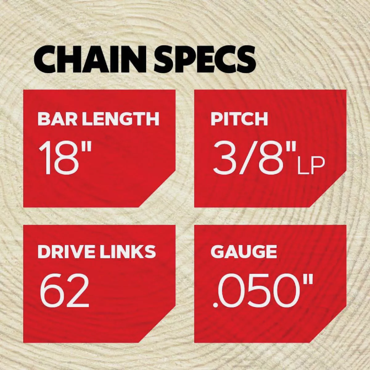 Oregon AdvanceCut 18 In. 62 Drive Links Reversible Bar & S62 Chain Replacement Combo - photo 4