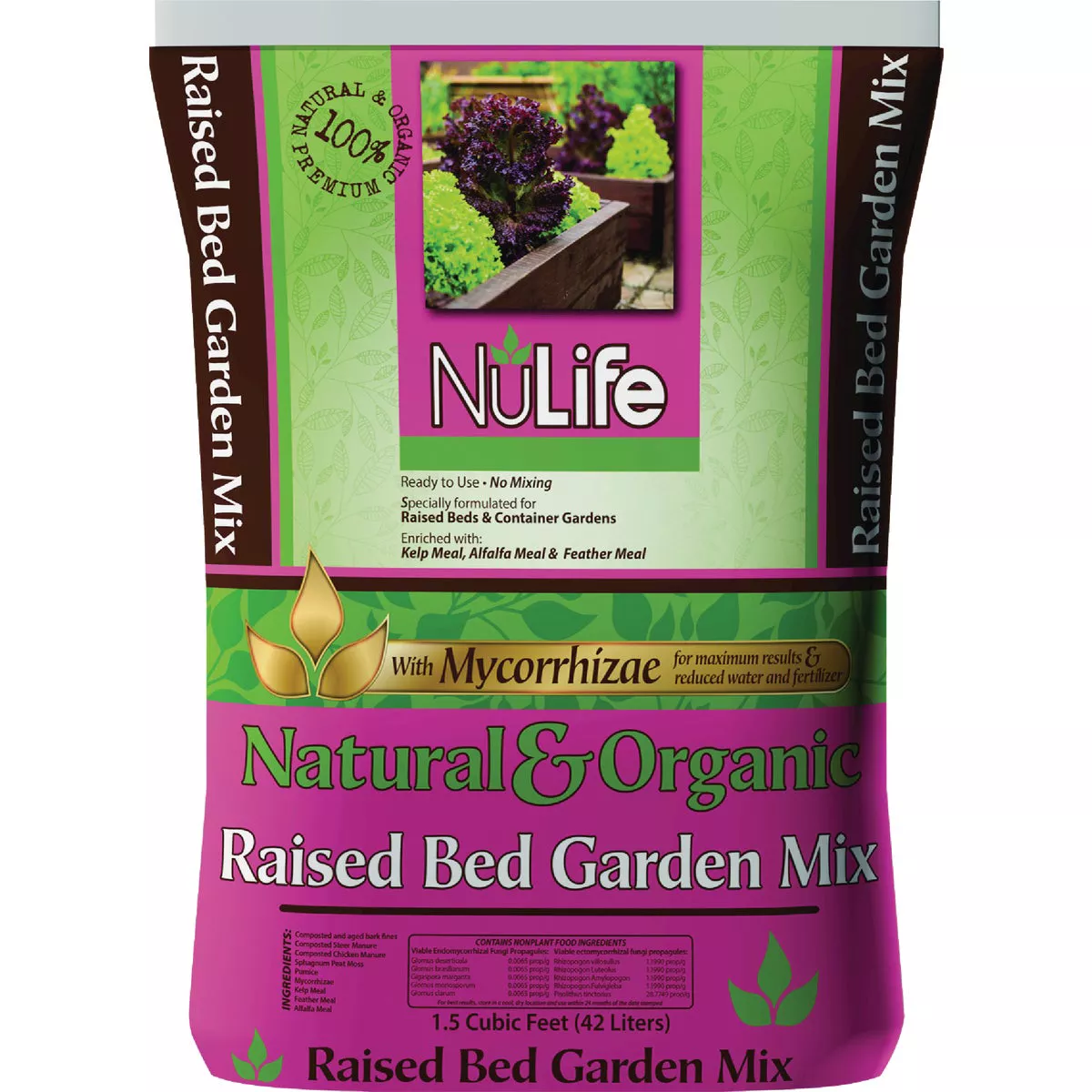 NuLife 1.5 Cu Ft. Raised Bed Garden Mix