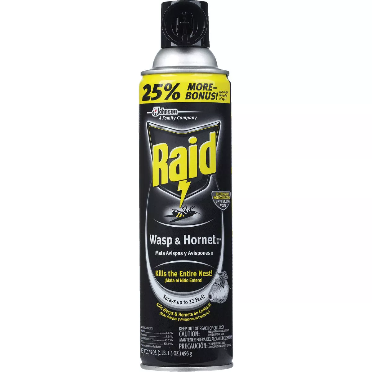 Raid 17.5 Oz. Liquid Aerosol Spray Wasp & Hornet Killer