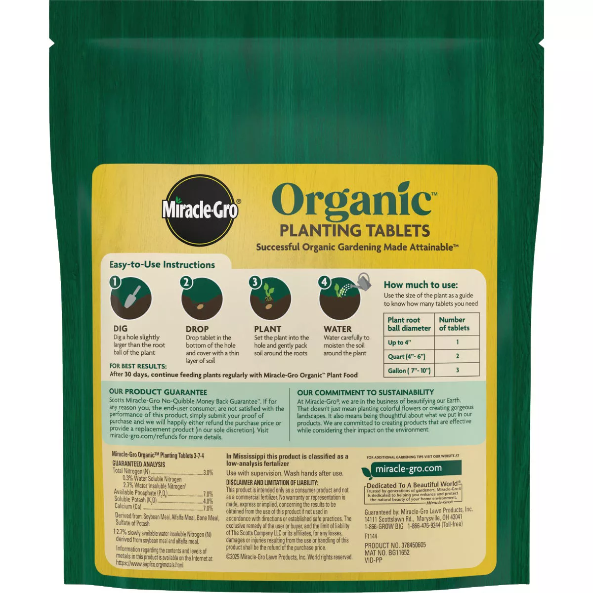 Miracle-Gro Organic Planting Tablets (20-Pack) - photo 2