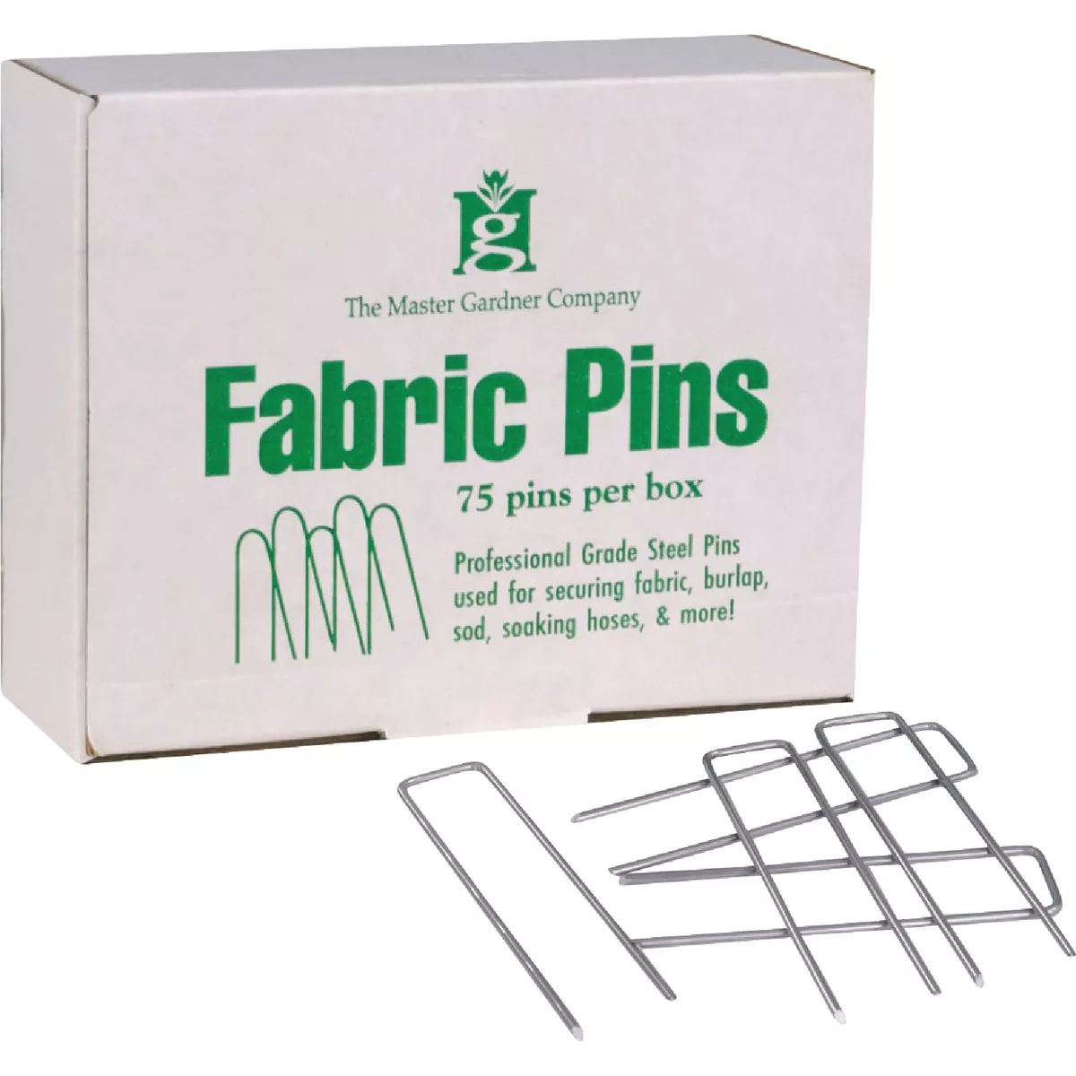 Master Gardner Steel 4.5 In. Landscape Fabric Pins (75-Pack)