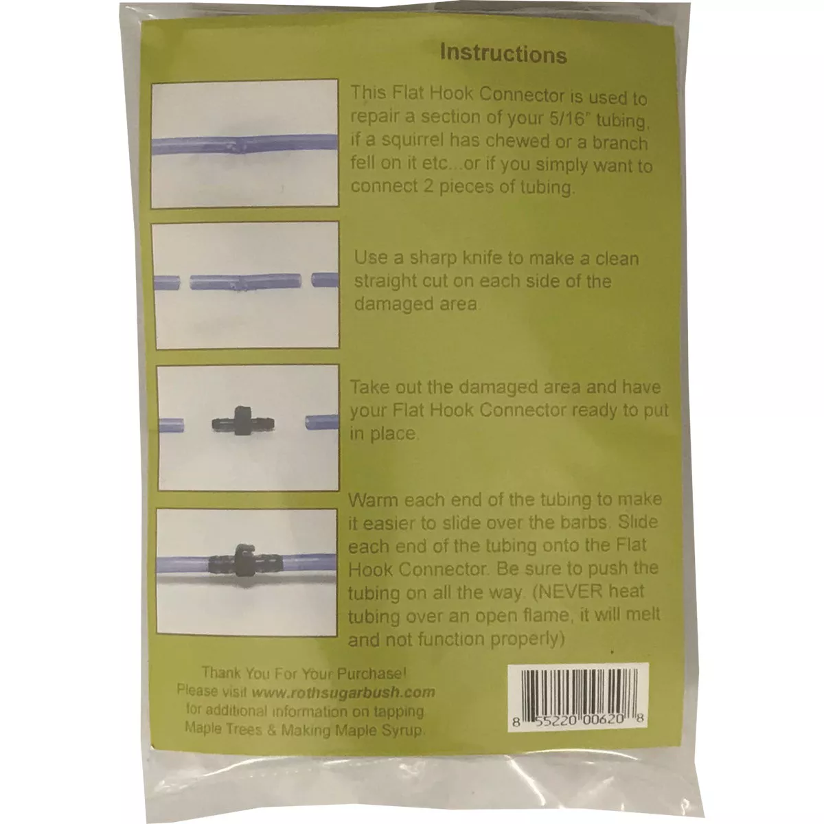 CDL 5/16 In. Maple Line Flat Connector (12-Pack) - photo 2