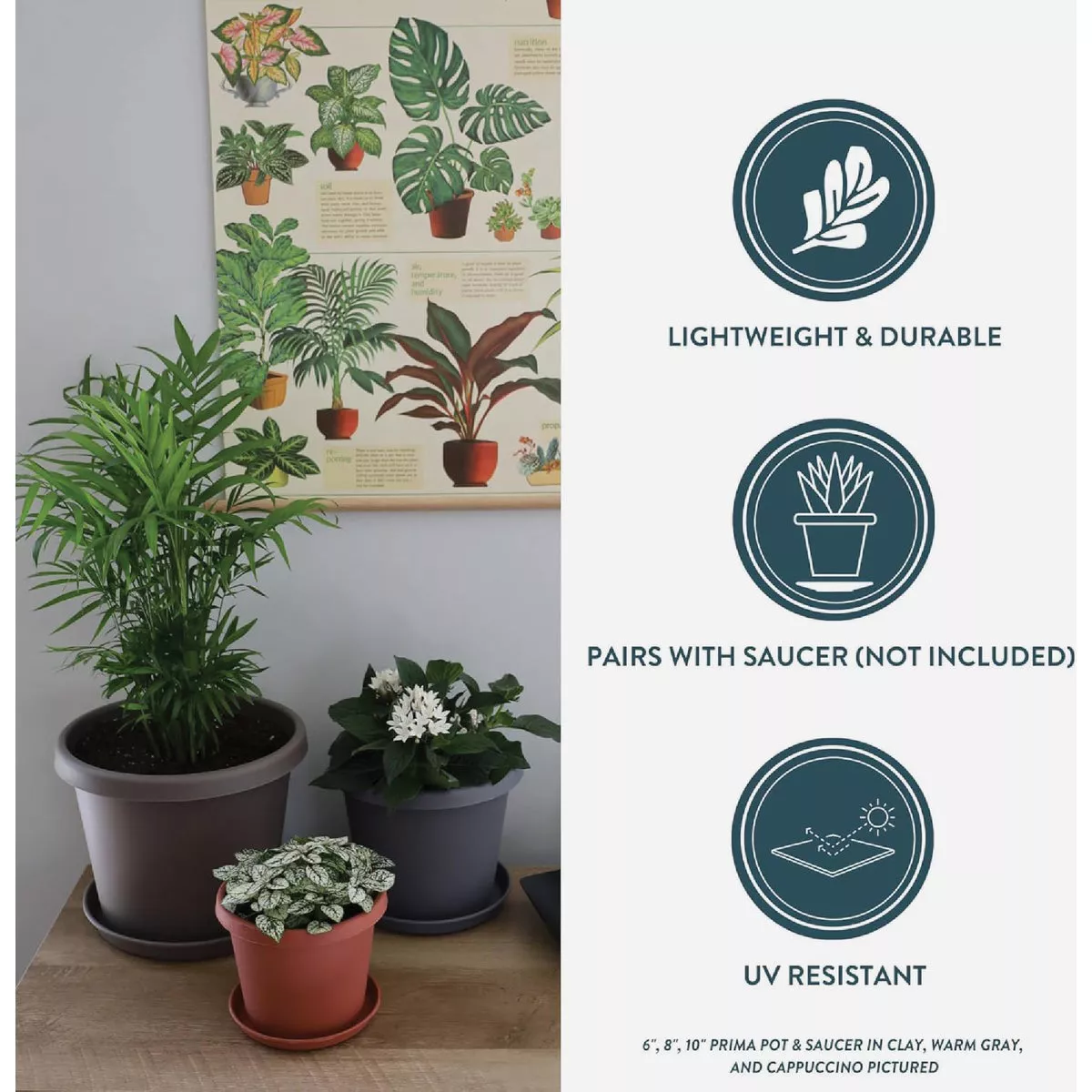 HC Companies 20 In. Warm Gray Classic Planter - photo 3