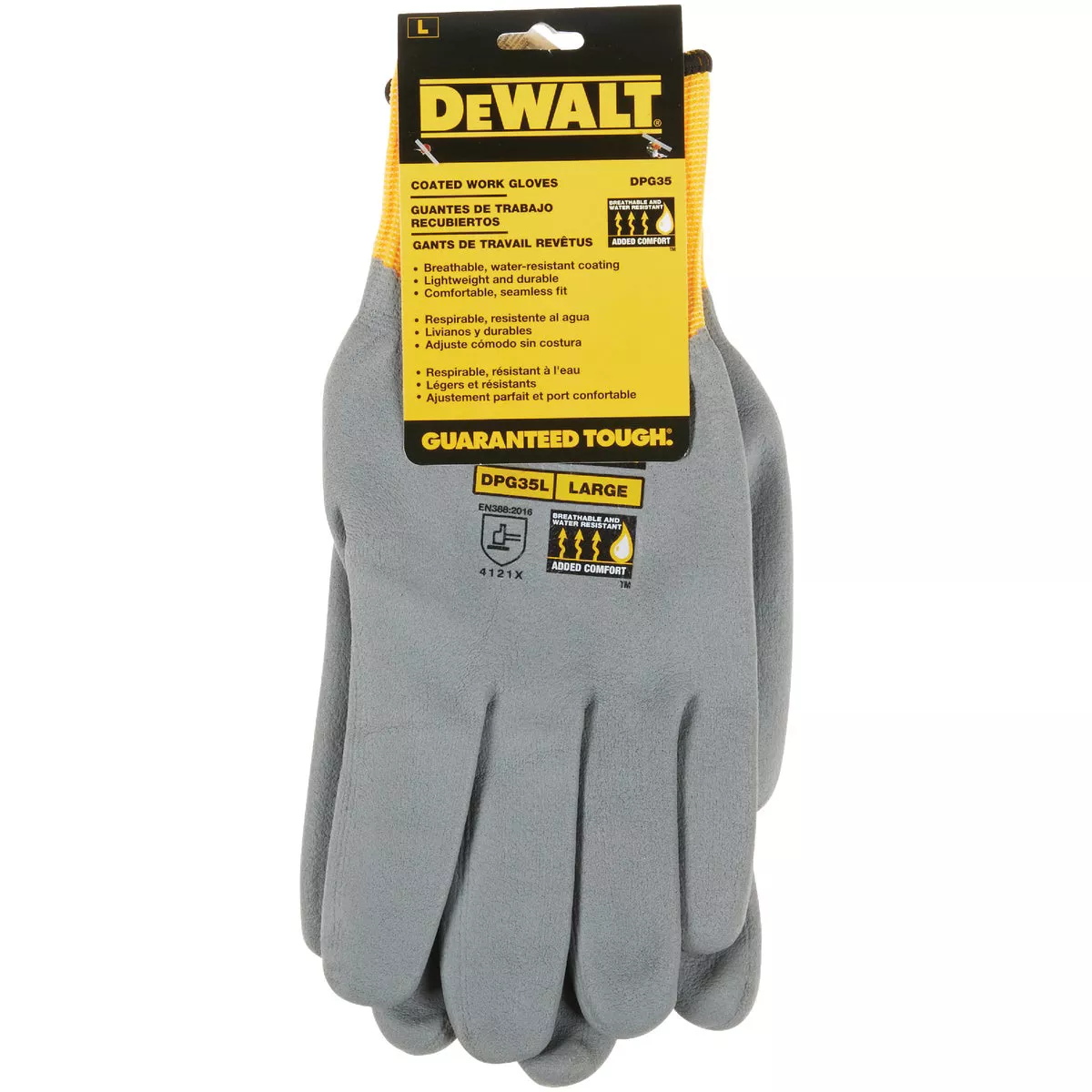 DEWALT Men's Large Full Dip Water-Resistant Breathable Work Glove - photo 2