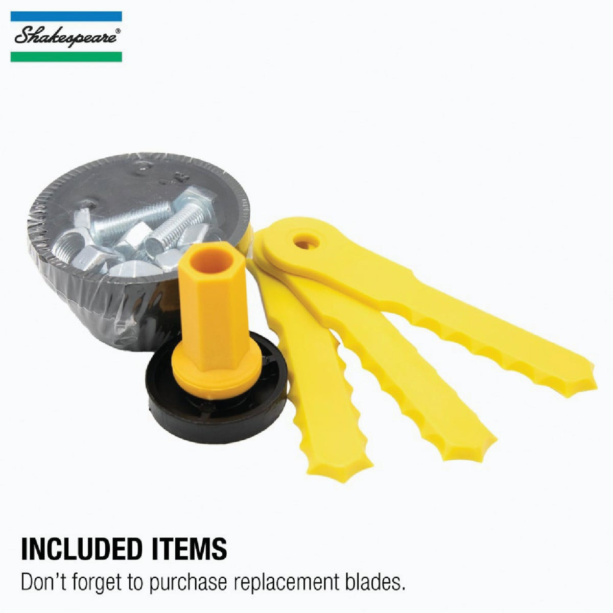 Shakespeare PushNLoad 3Blade Fixed Feed Universal Shaft Replacement