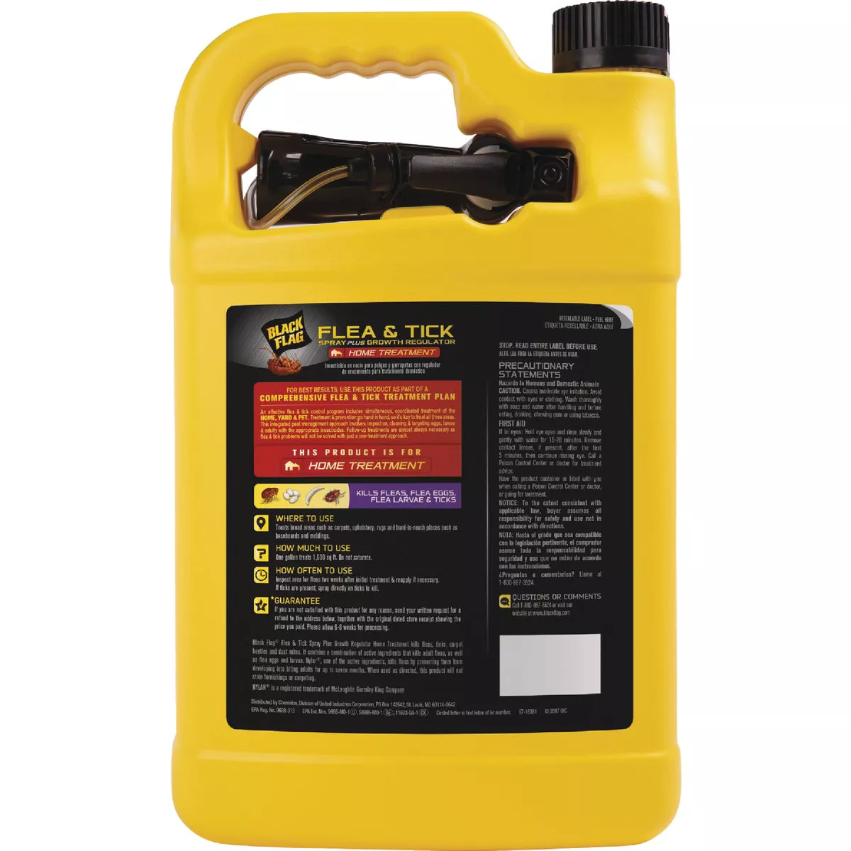 Black Flag 1 Gal. Ready To Use Flea & Tick Spray Plus Growth Regulator Home Treatment - photo 2