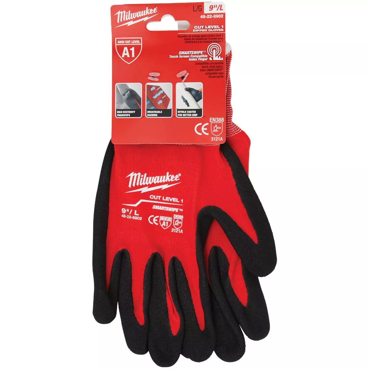 Milwaukee Unisex Large Nitrile Coated Cut Level 1 Work Glove - photo 2